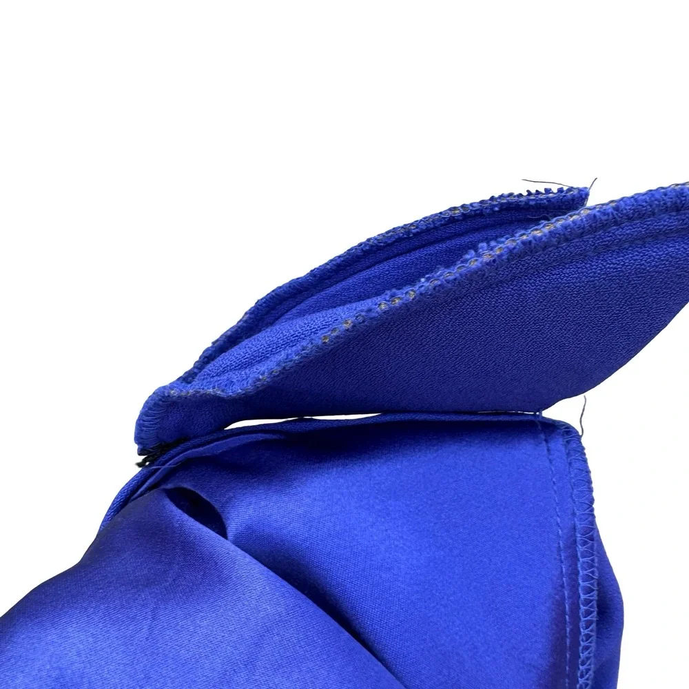 SL Fashions Vintage Royal‎ Blue Dress and Blazer Set Size 10 Soutache Beaded USA
